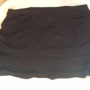 Athleta Black Ruffle Skirt